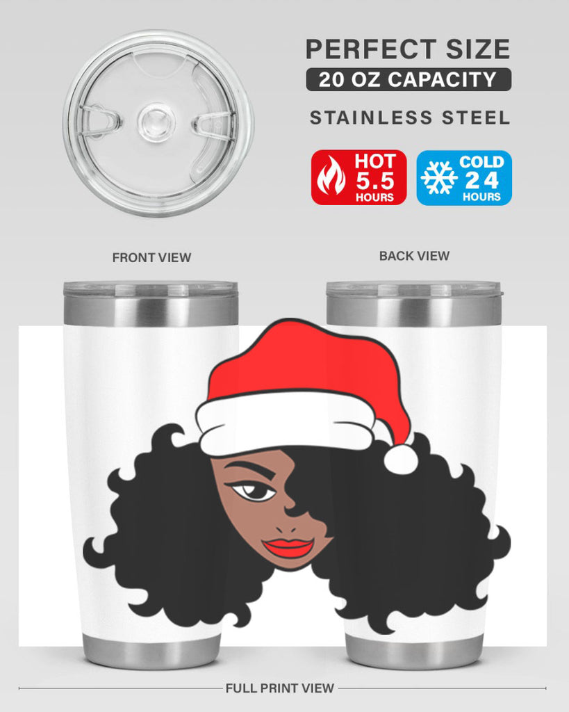 afro santa claus girl 71#- women-girls- Tumbler