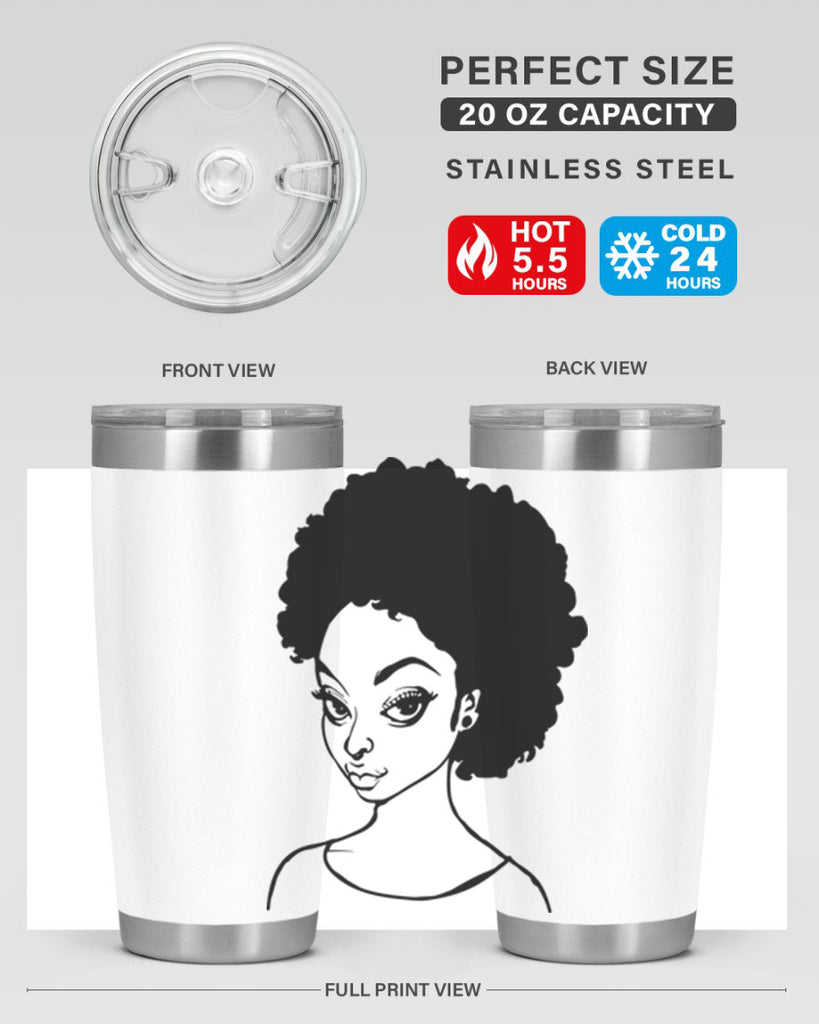 afro woman girl lady 68#- women-girls- Tumbler