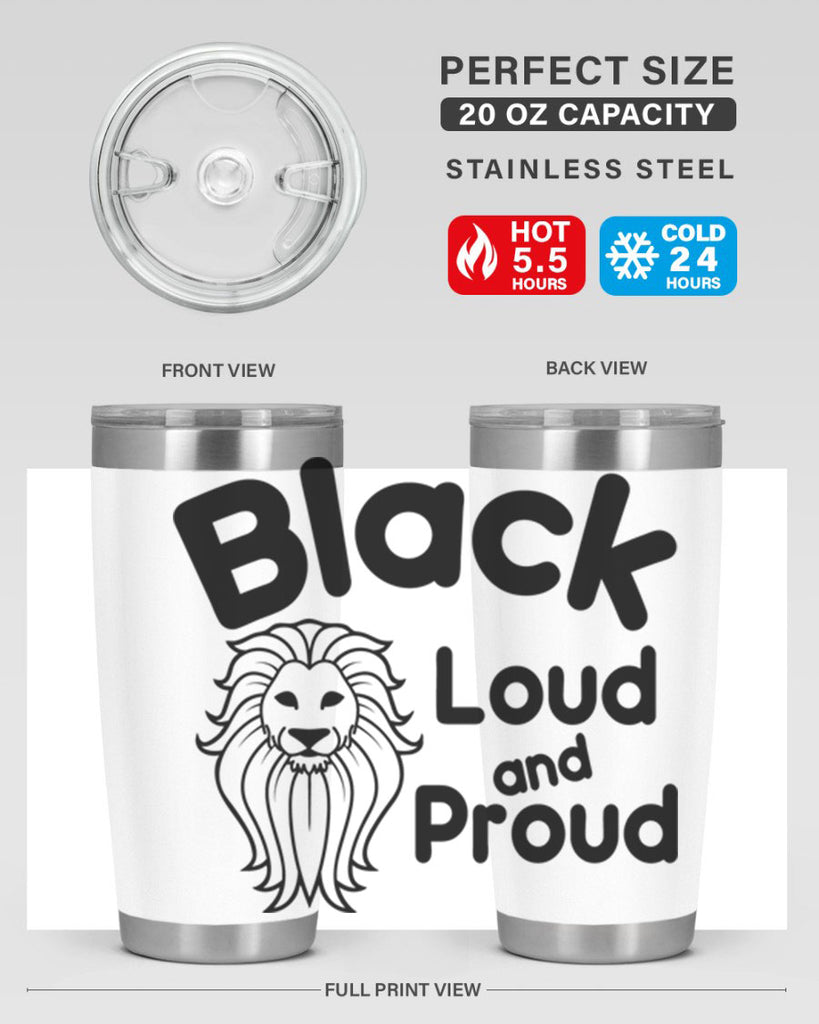 black loud and proud Style 57#- women-girls- Tumbler