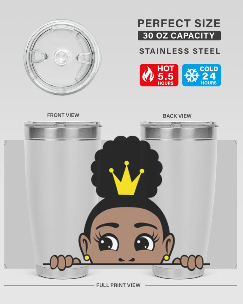 afro puff crown girl 2#- women-girls- Tumbler