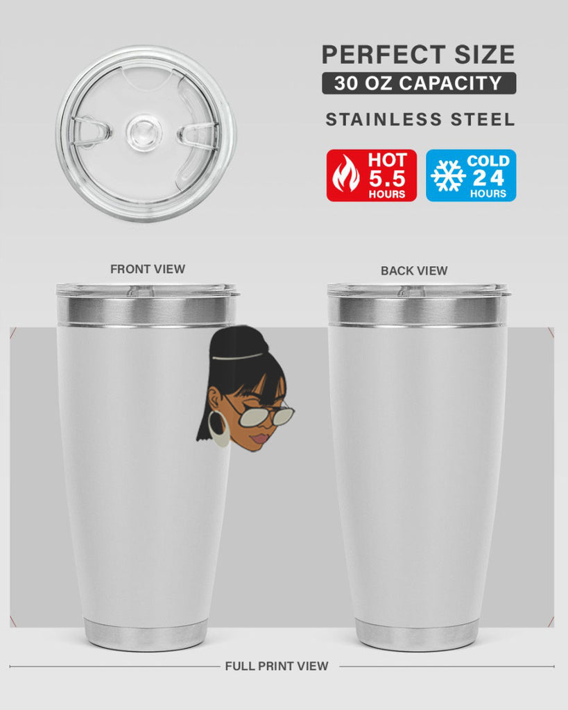 black afro 40#- women-girls- Tumbler