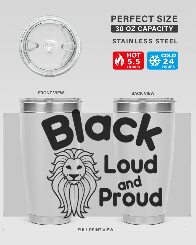 black loud and proud Style 57#- women-girls- Tumbler