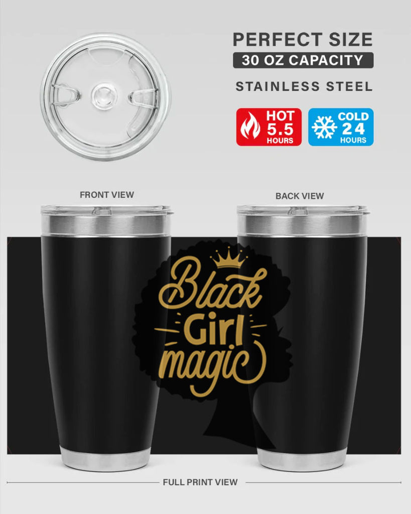 Black Girl magic copy Style 60#- women-girls- Tumbler