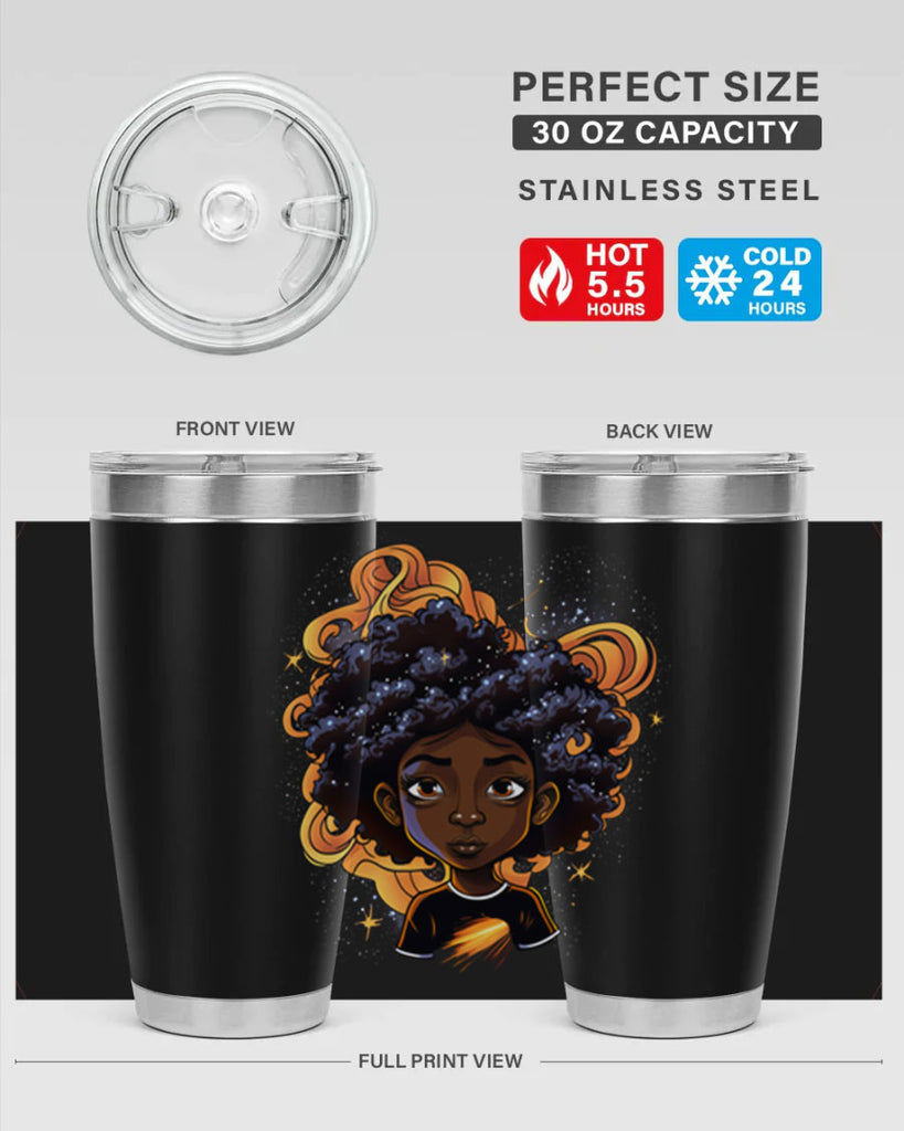 Sparkling Black Girl Design 12#- women-girls- Tumbler