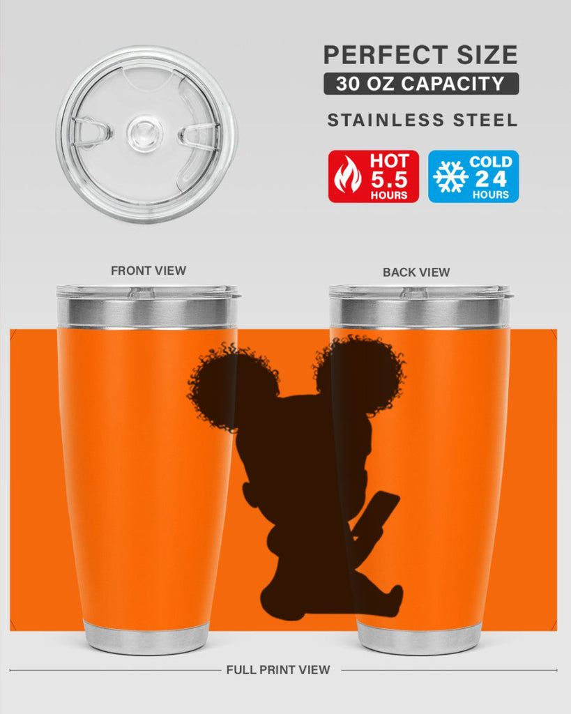 Black girl style 5#- women-girls- Tumbler