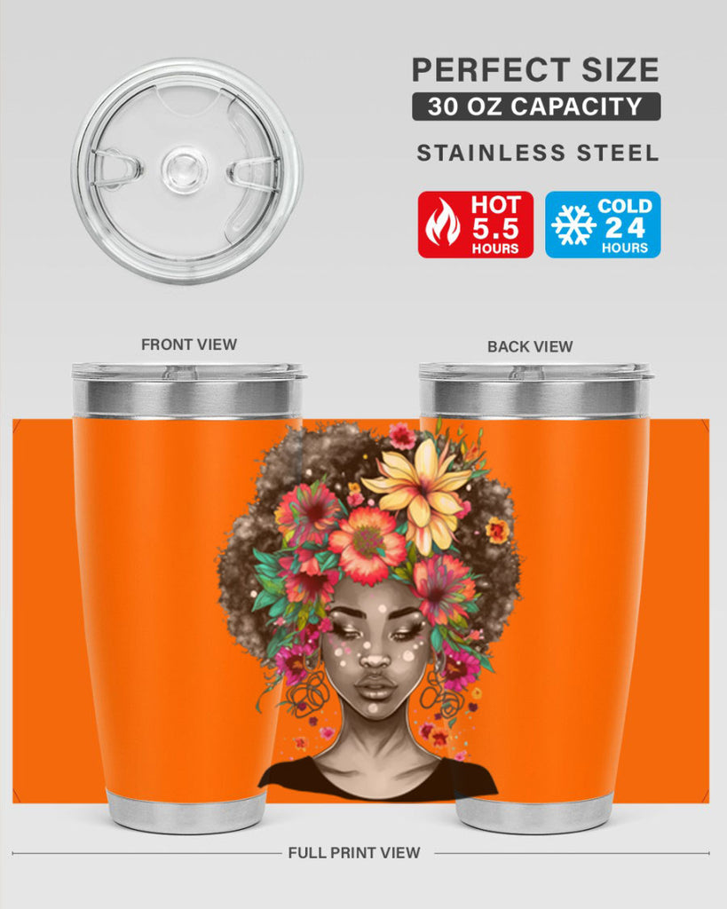 Sparkling Black Girl Design 9#- women-girls- Tumbler