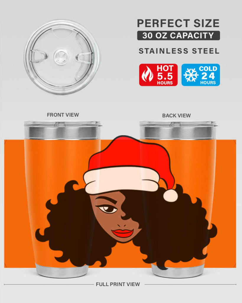 afro santa claus girl 71#- women-girls- Tumbler