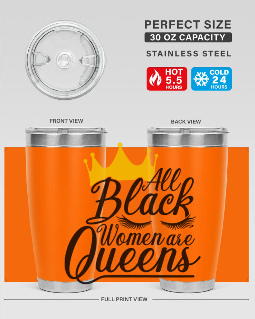 all black women are queens Style 65#- women-girls- Tumbler