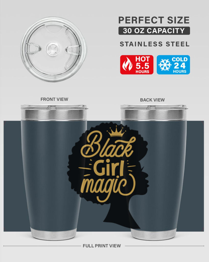 Black Girl magic copy Style 60#- women-girls- Tumbler
