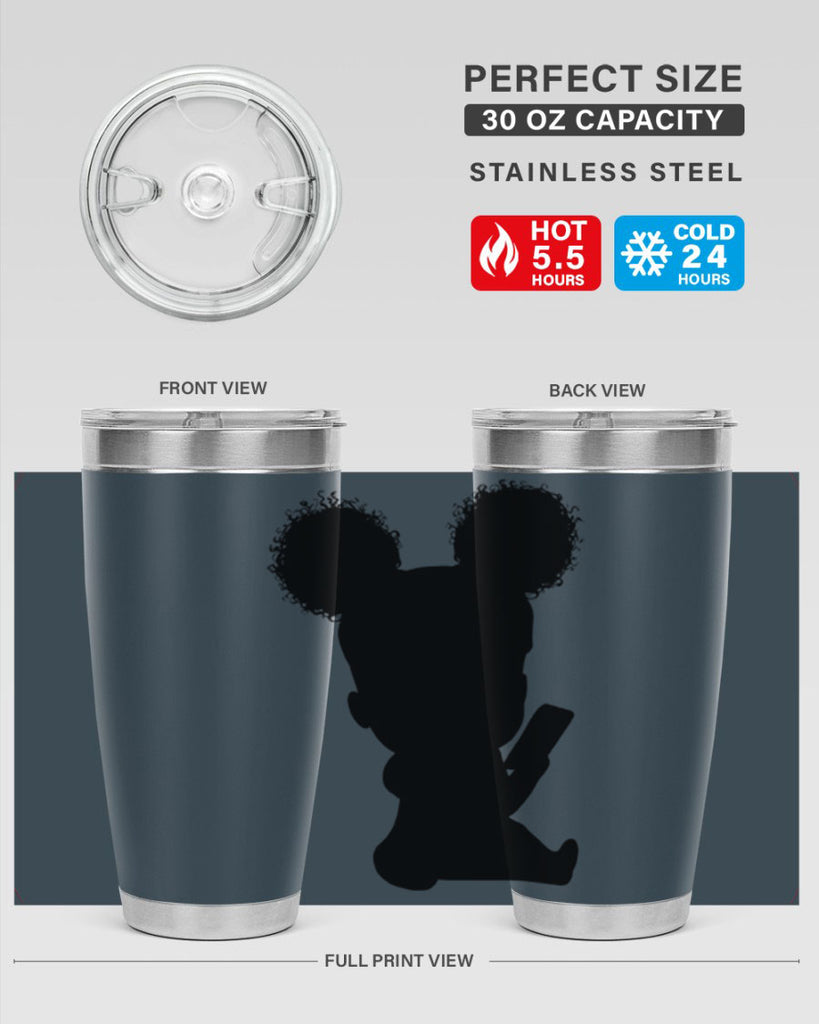 Black girl style 5#- women-girls- Tumbler