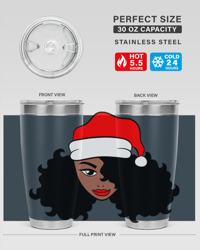 afro santa claus girl 71#- women-girls- Tumbler