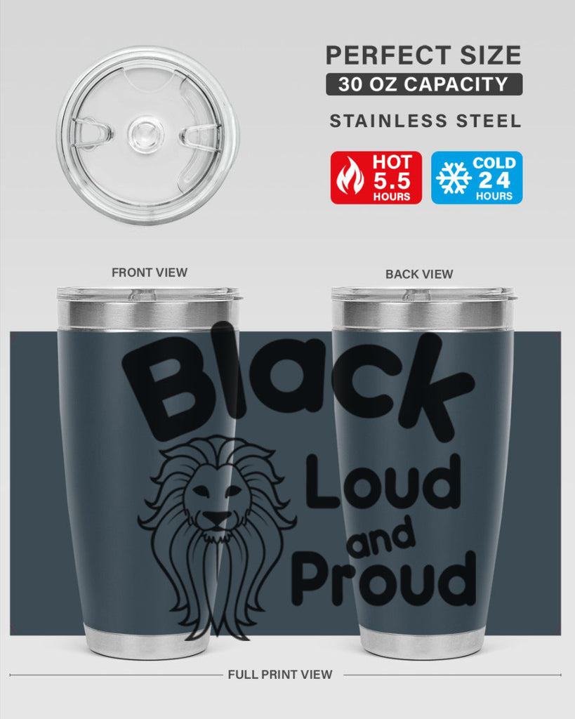 black loud and proud Style 57#- women-girls- Tumbler