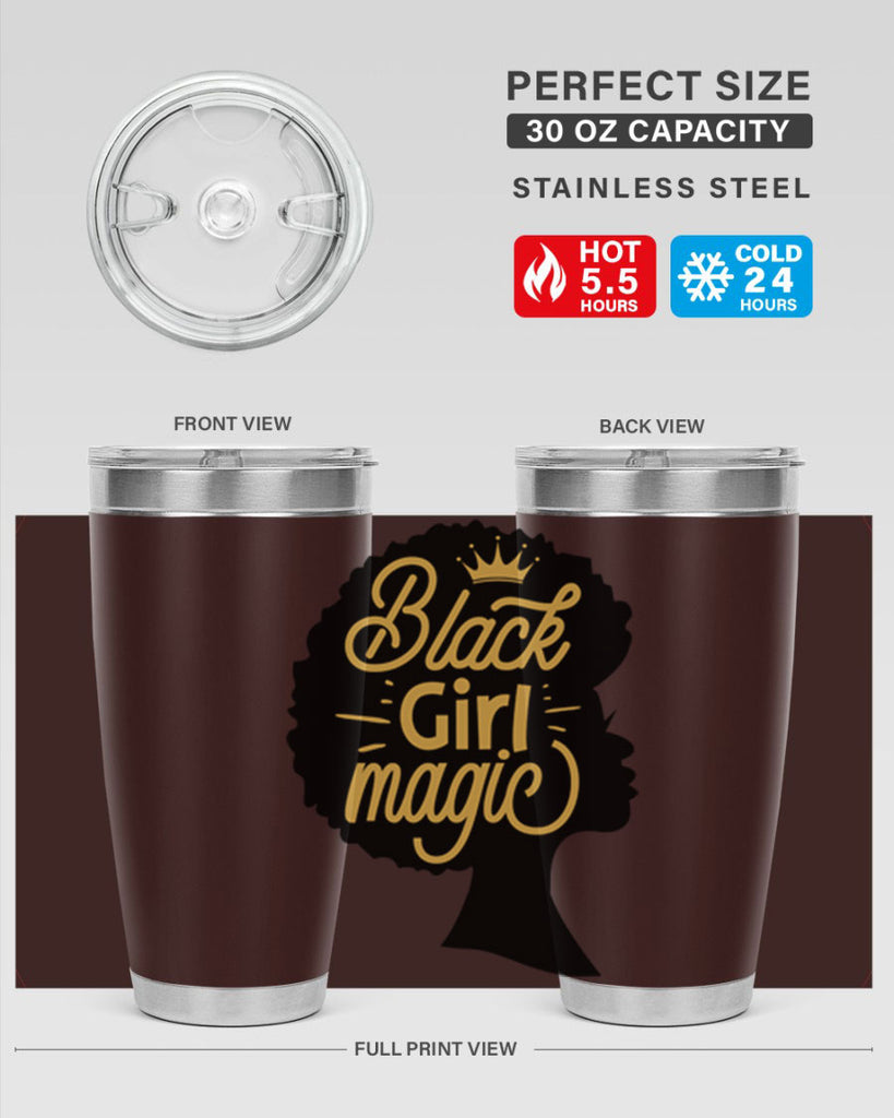 Black Girl magic copy Style 60#- women-girls- Tumbler