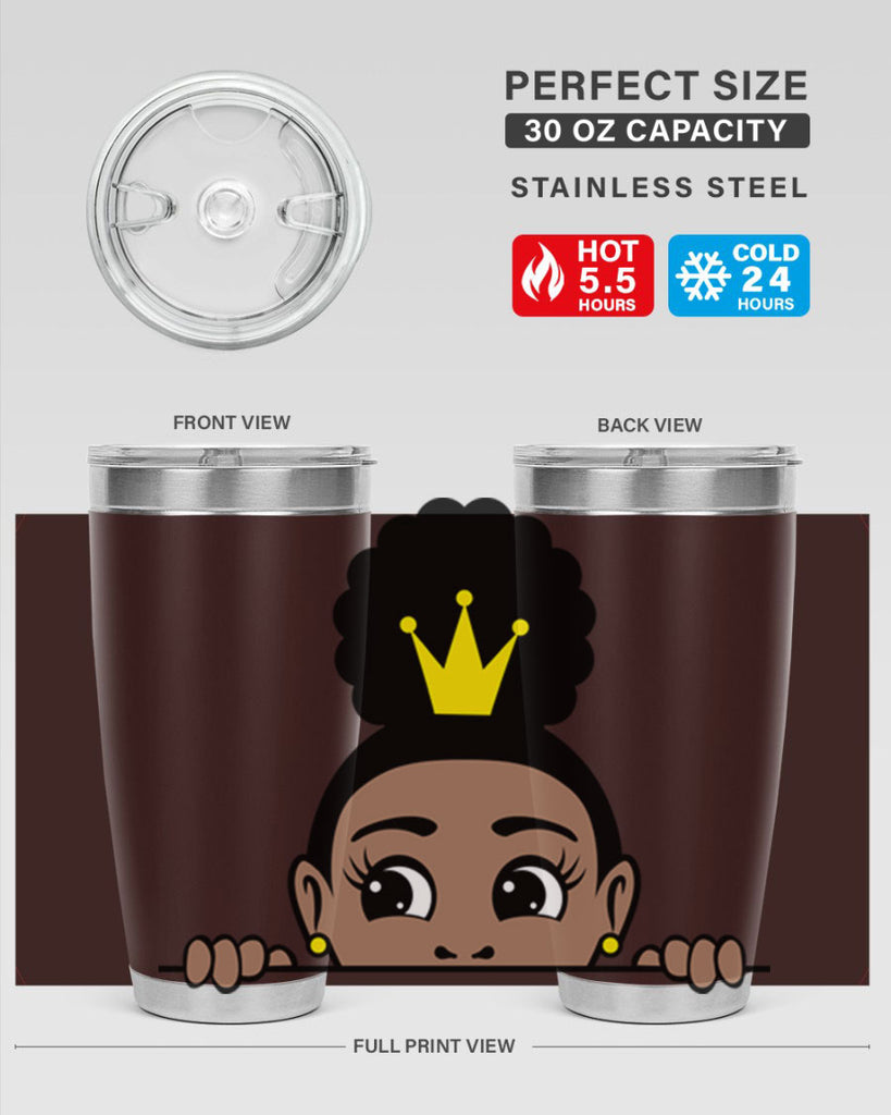afro puff crown girl 2#- women-girls- Tumbler