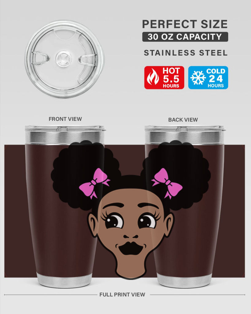 afro puffs girl 76#- women-girls- Tumbler