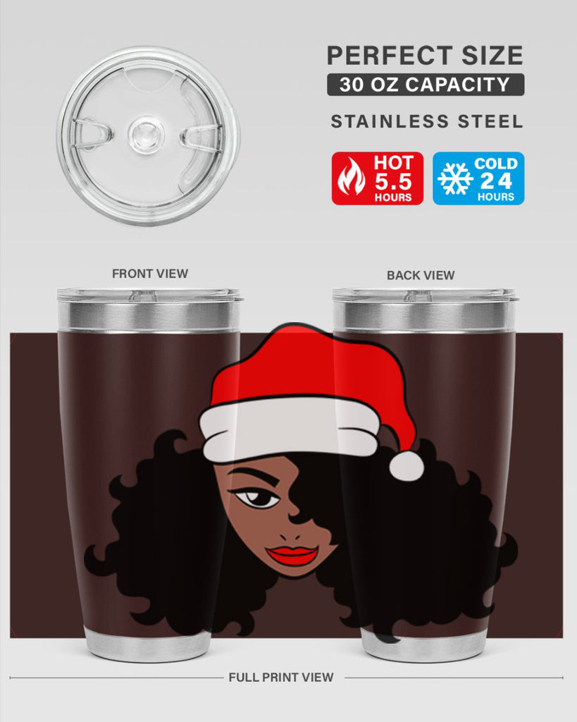 afro santa claus girl 71#- women-girls- Tumbler