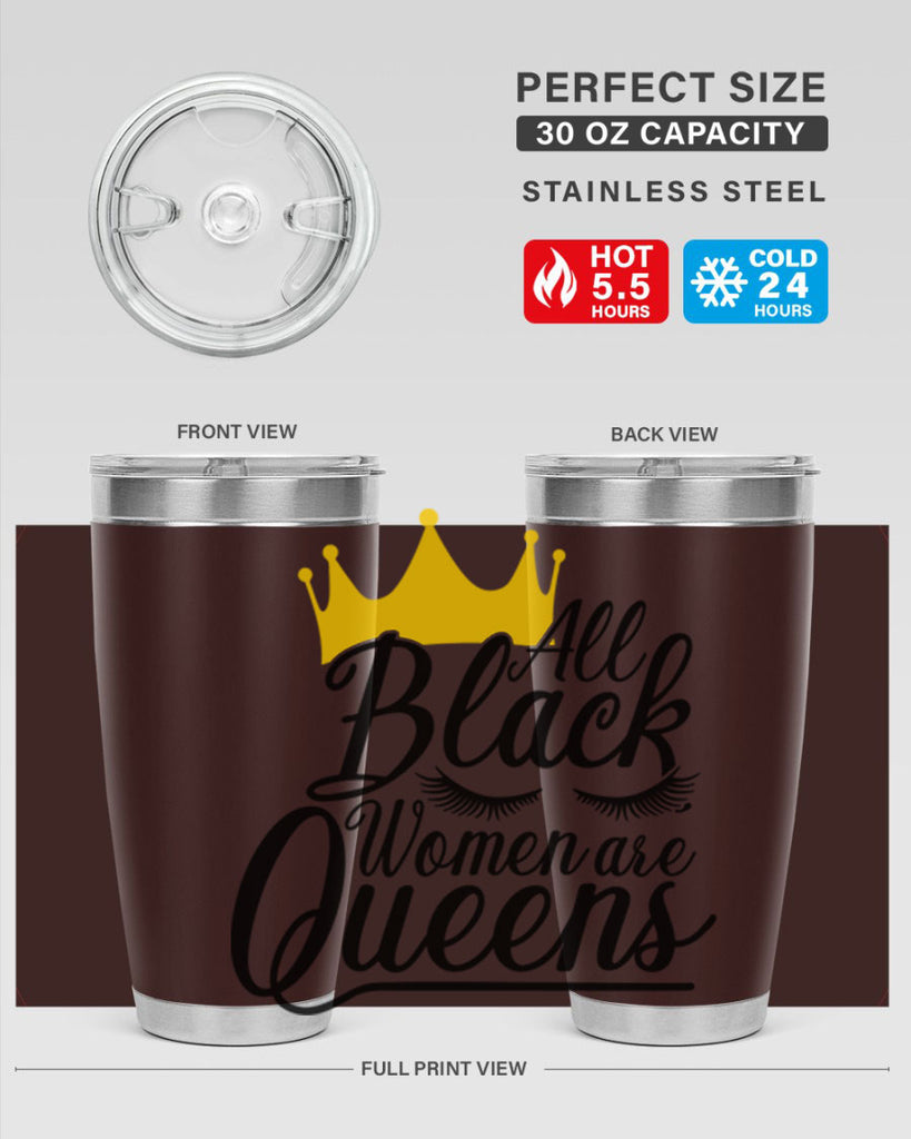 all black women are queens Style 65#- women-girls- Tumbler