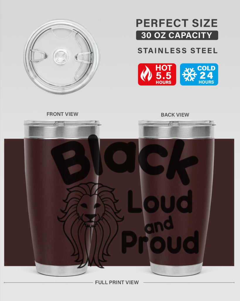 black loud and proud Style 57#- women-girls- Tumbler