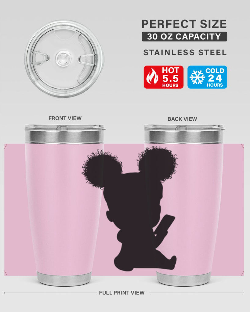 Black girl style 5#- women-girls- Tumbler