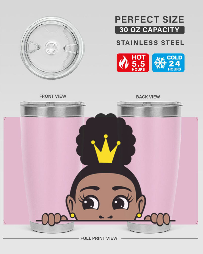 afro puff crown girl 2#- women-girls- Tumbler