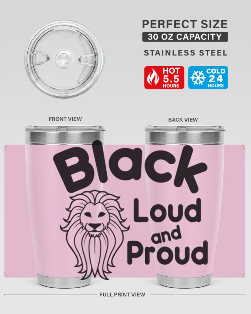 black loud and proud Style 57#- women-girls- Tumbler