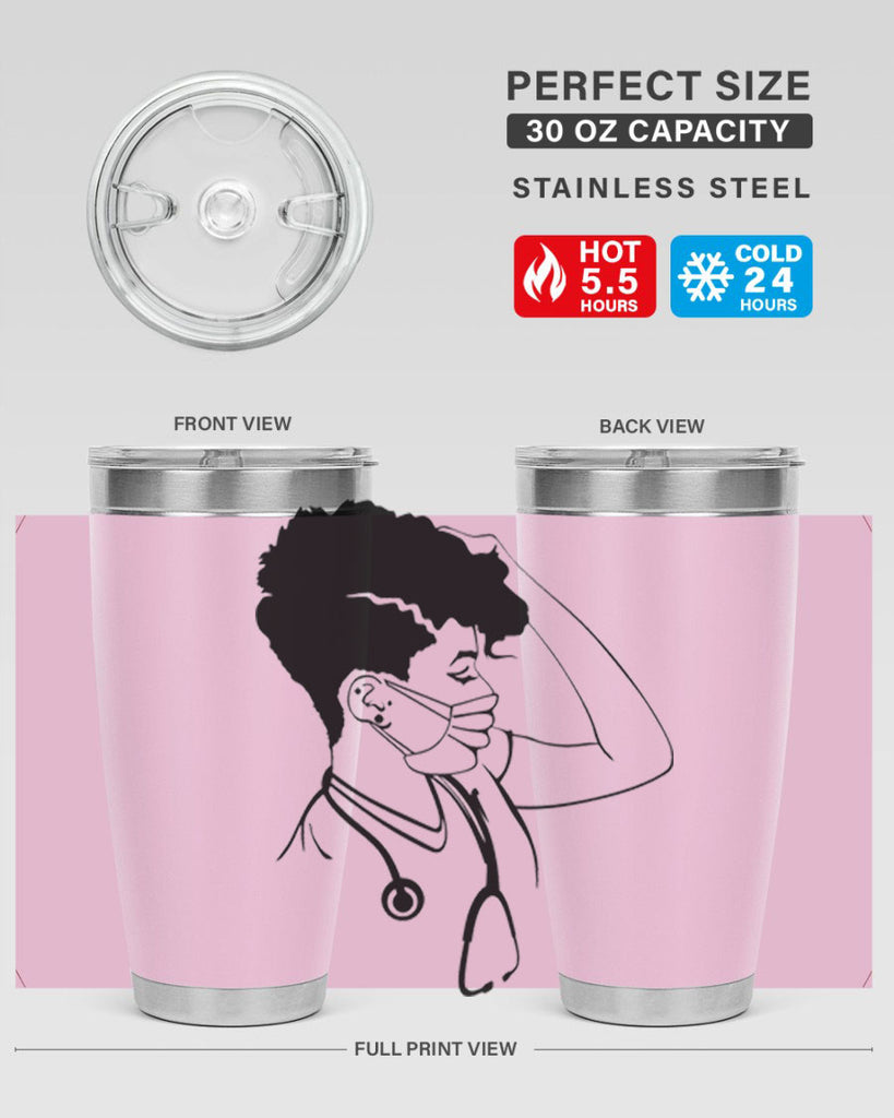 black nurse 3#- women-girls- Tumbler