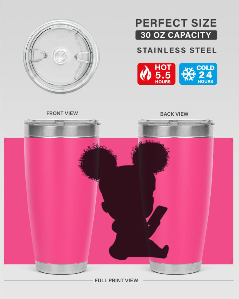 Black girl style 5#- women-girls- Tumbler