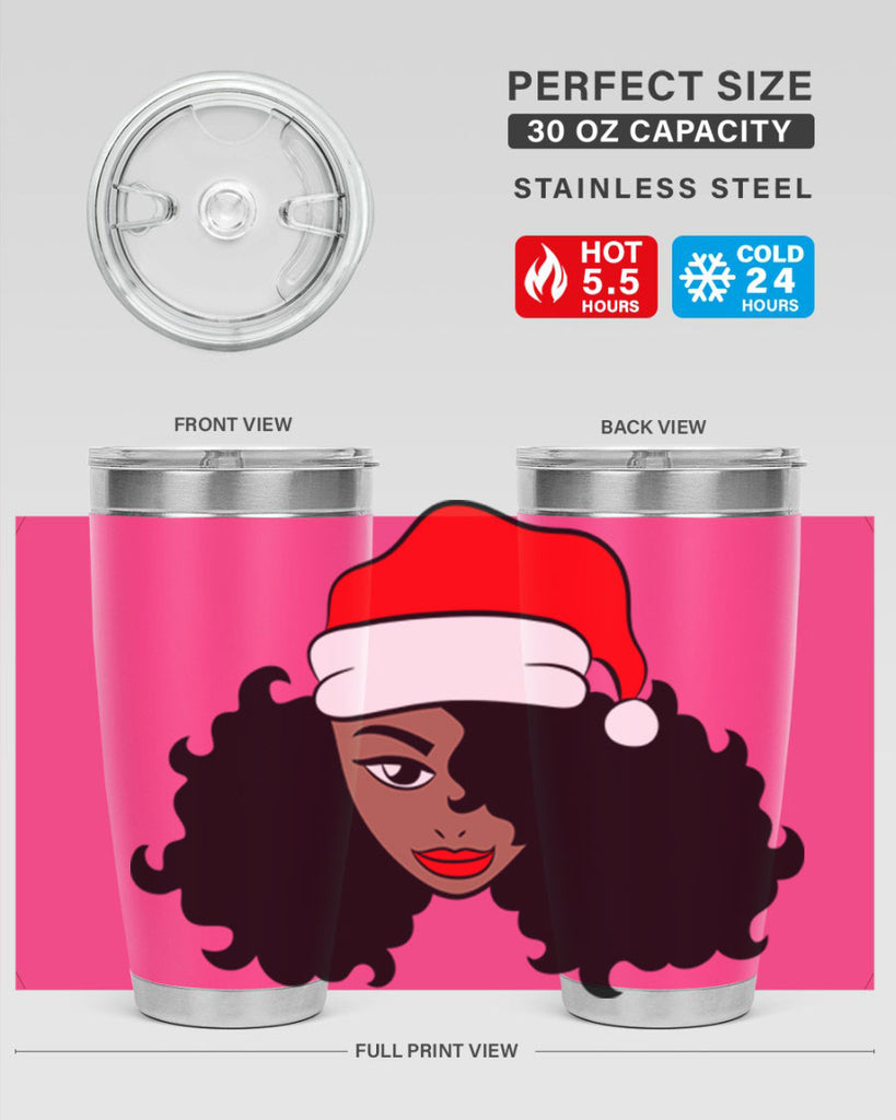 afro santa claus girl 71#- women-girls- Tumbler