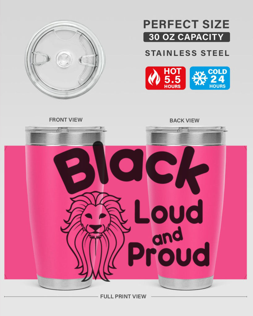 black loud and proud Style 57#- women-girls- Tumbler