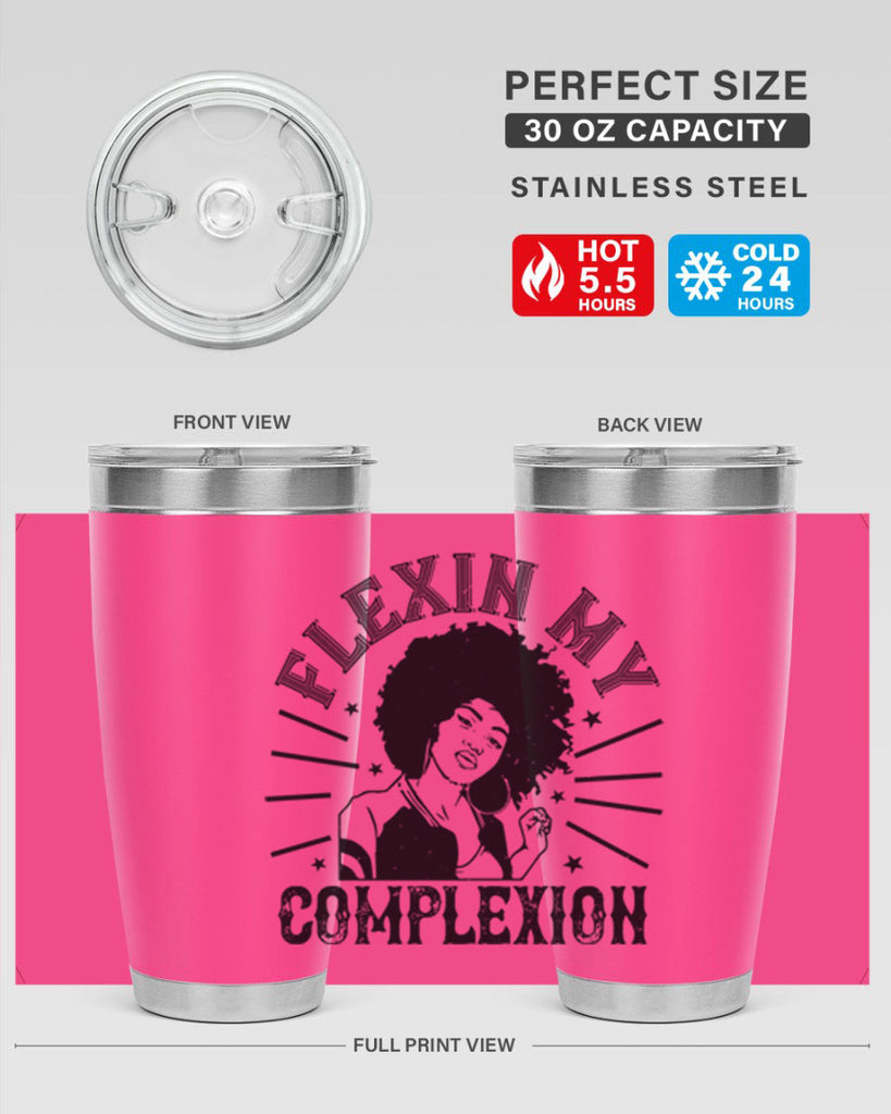 flexin my complexion Style 34#- afro- Tumbler