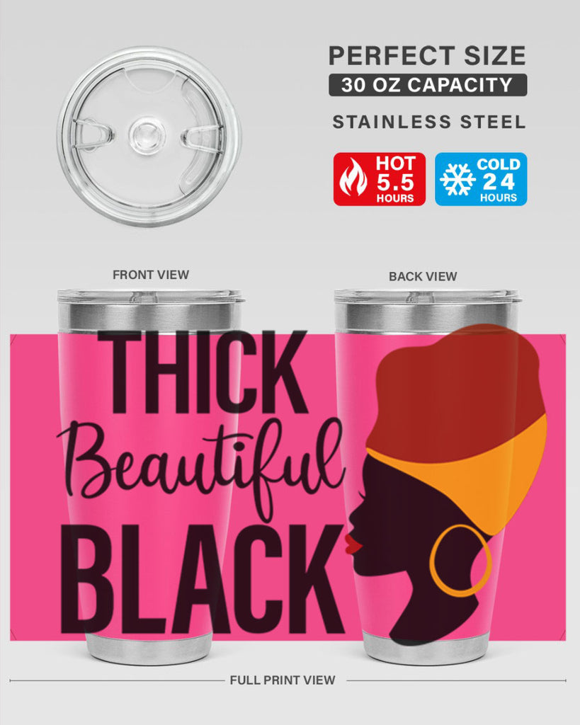 thick beautiful black Style 4#- women-girls- Tumbler
