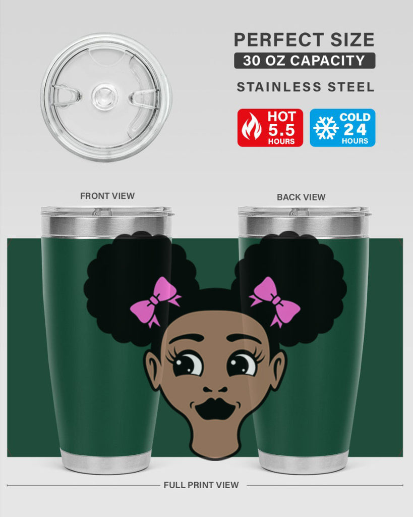 afro puffs girl 76#- women-girls- Tumbler