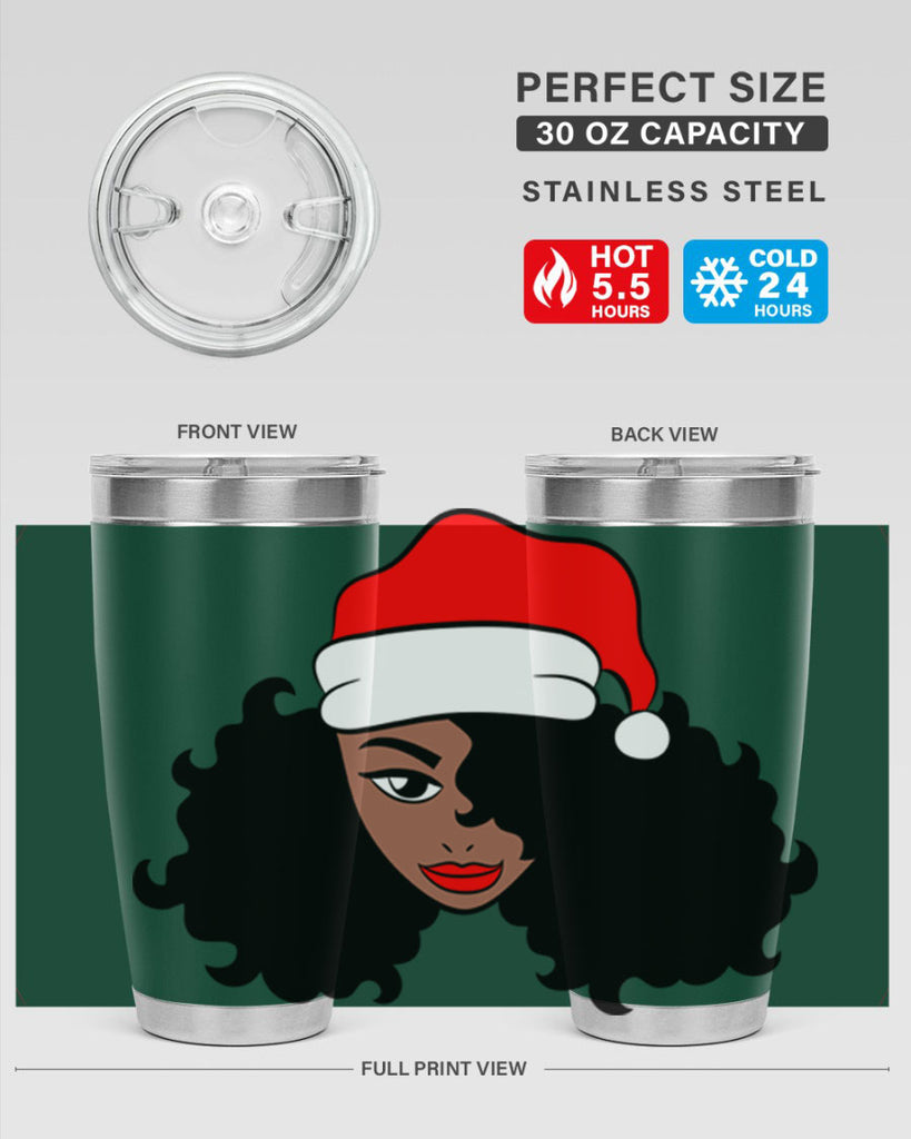 afro santa claus girl 71#- women-girls- Tumbler