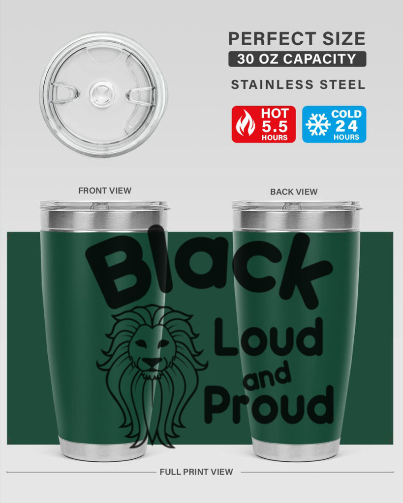 black loud and proud Style 57#- women-girls- Tumbler