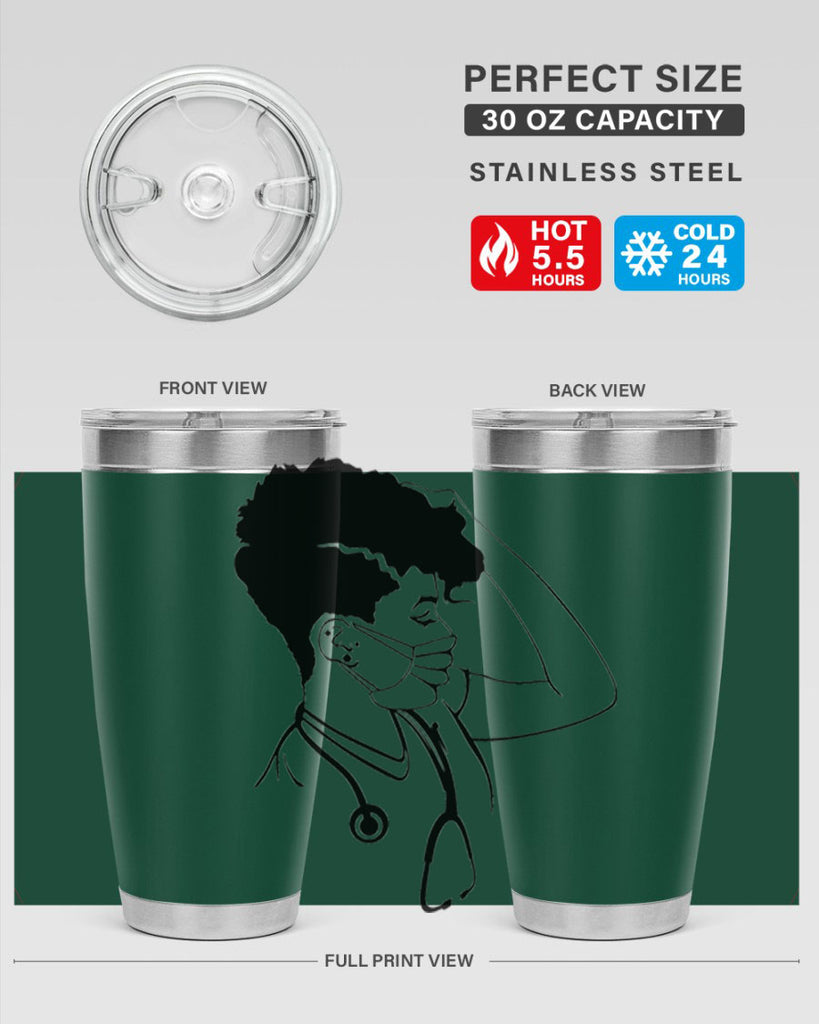 black nurse 3#- women-girls- Tumbler