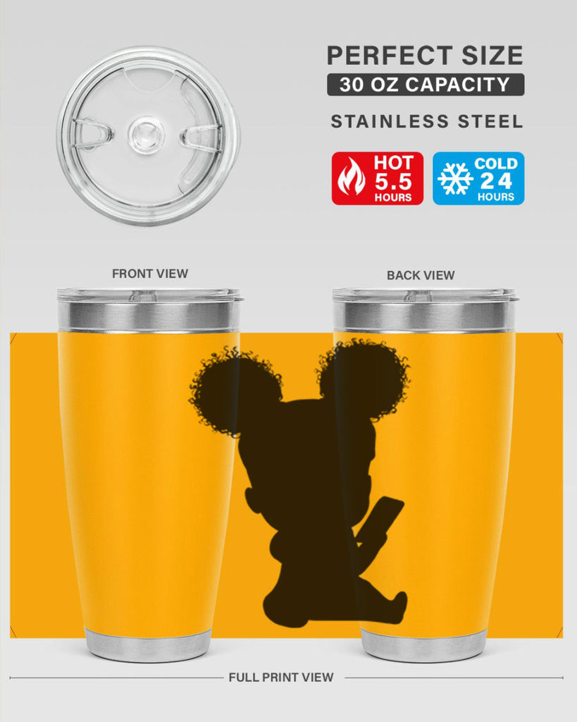 Black girl style 5#- women-girls- Tumbler