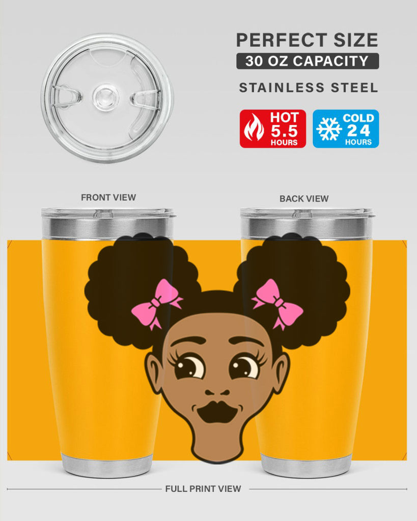afro puffs girl 76#- women-girls- Tumbler