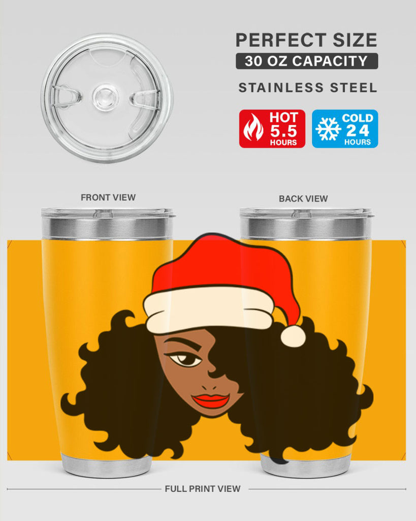 afro santa claus girl 71#- women-girls- Tumbler