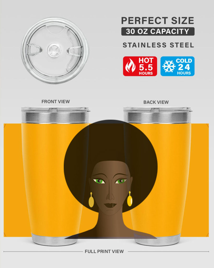 machovka black woman with green eyes 27#- women-girls- Tumbler