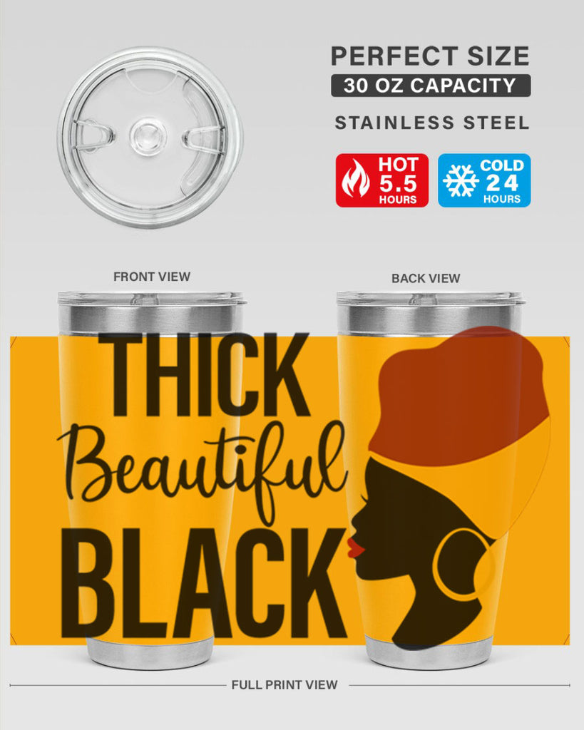thick beautiful black Style 4#- women-girls- Tumbler