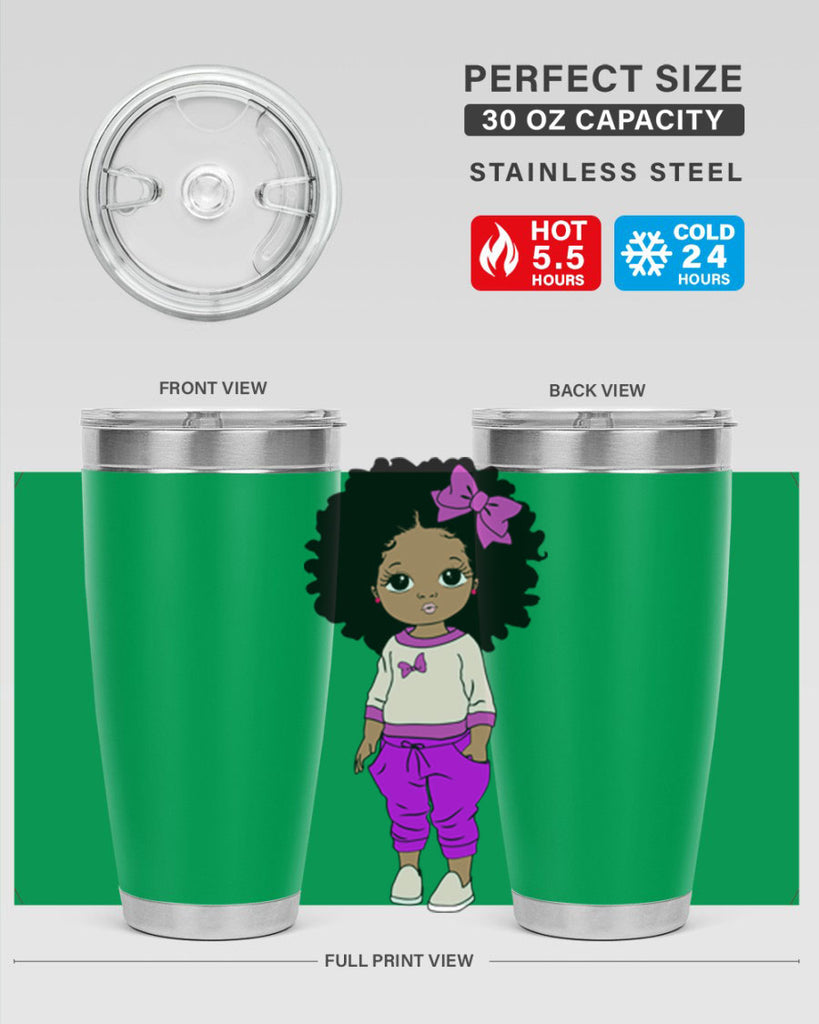 Black girl style 10#- women-girls- Tumbler