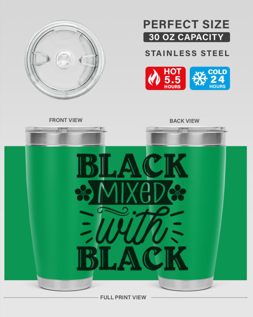 Black mixed with black Style 56#- women-girls- Tumbler