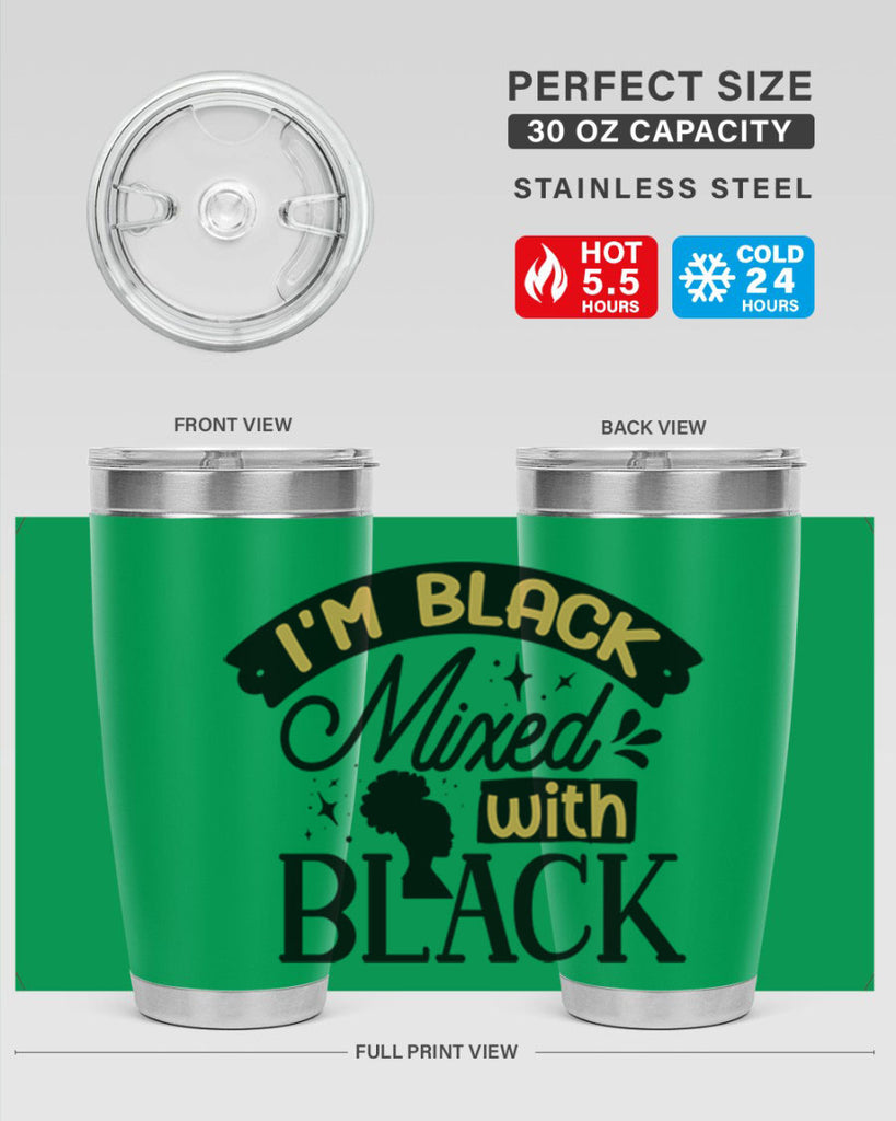 Im black mixed with black Style 30#- women-girls- Tumbler