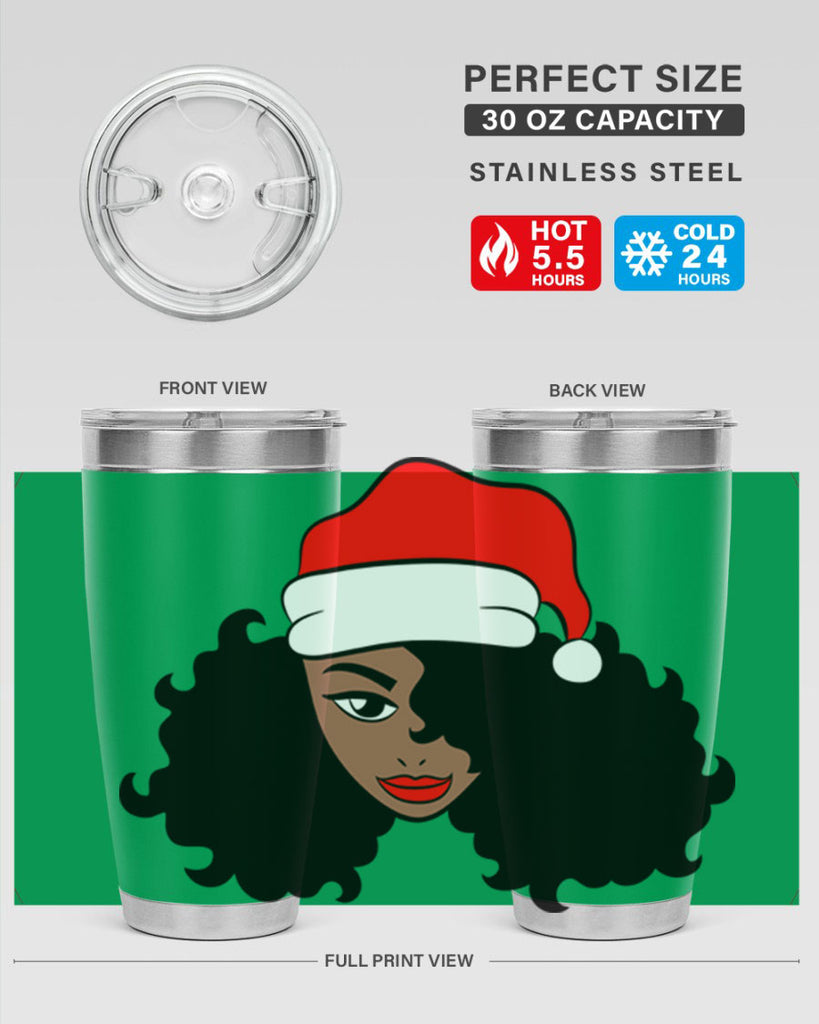 afro santa claus girl 71#- women-girls- Tumbler