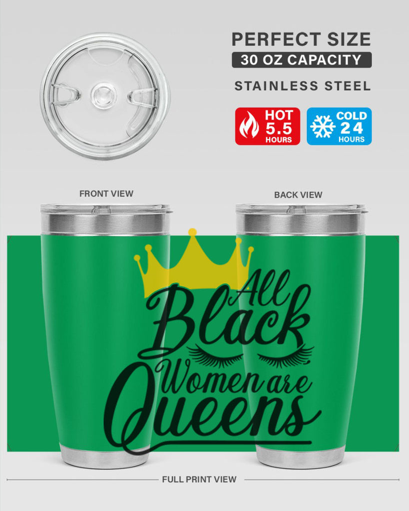 all black women are queens Style 65#- women-girls- Tumbler