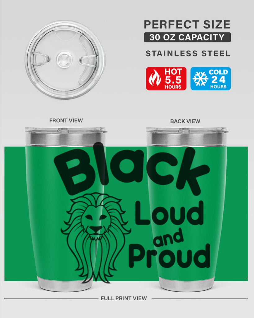 black loud and proud Style 57#- women-girls- Tumbler