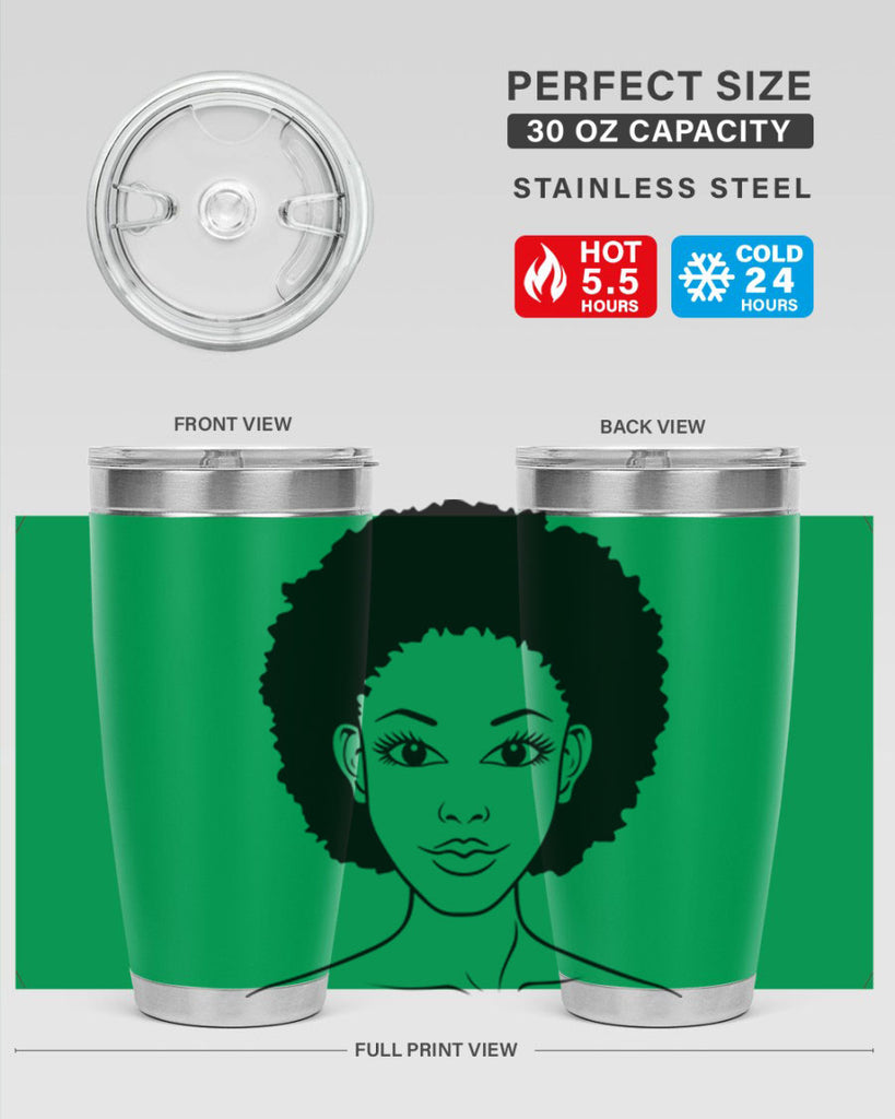 black women - queen 64#- women-girls- Tumbler