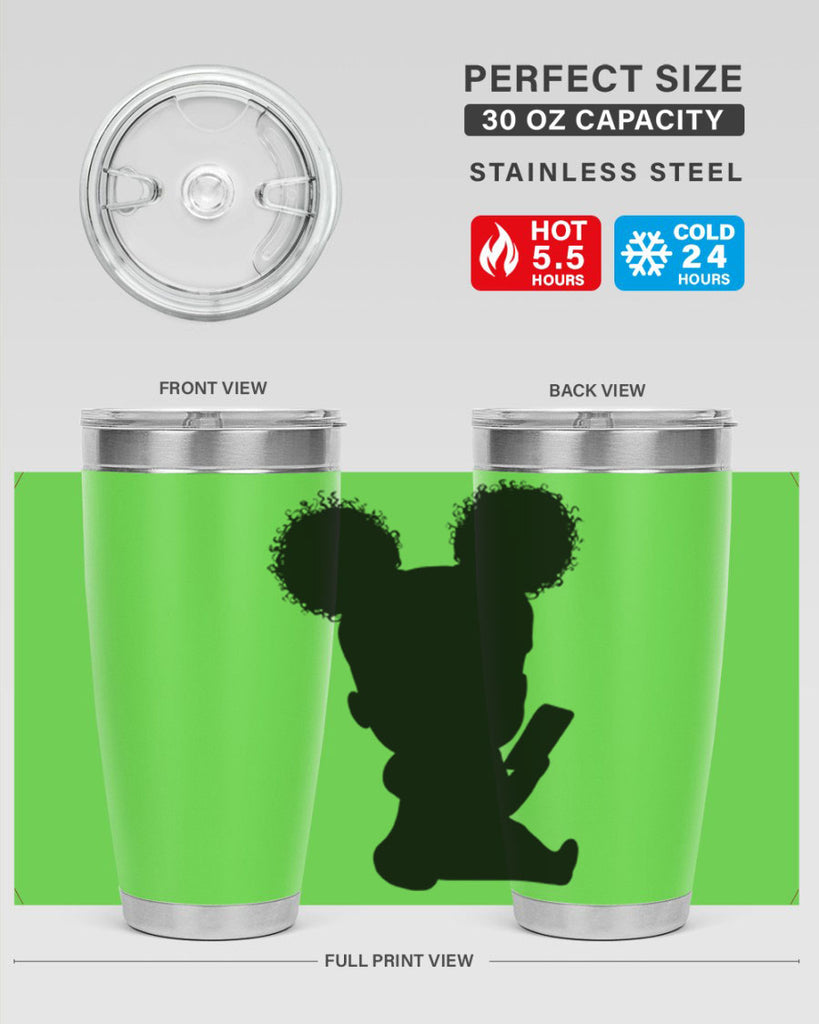 Black girl style 5#- women-girls- Tumbler