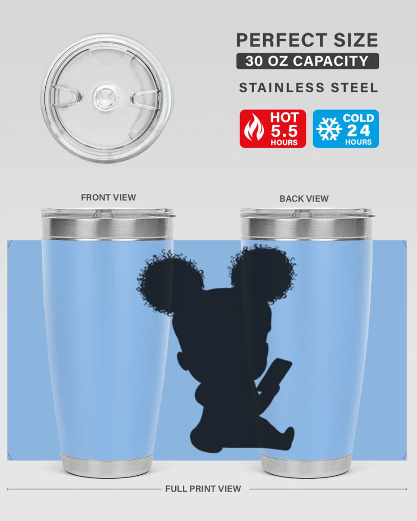 Black girl style 5#- women-girls- Tumbler