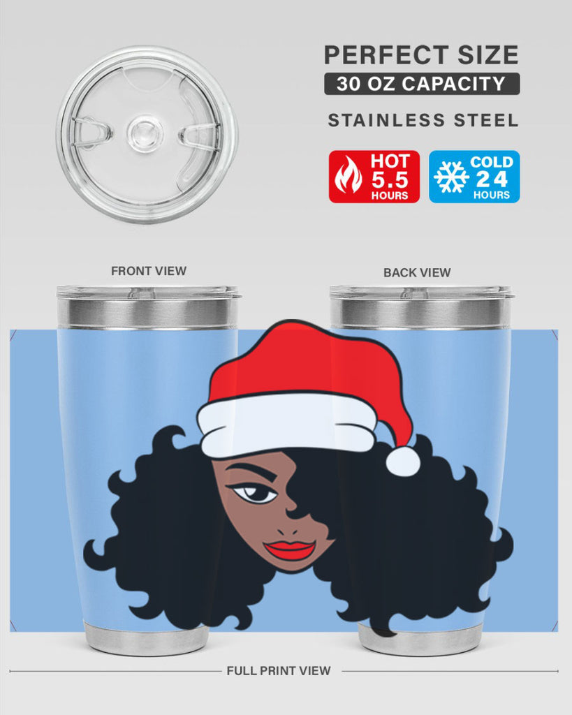 afro santa claus girl 71#- women-girls- Tumbler